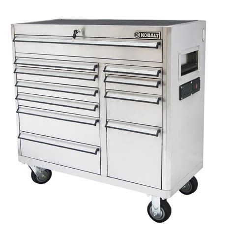 kobalt stainless steel rolling tool cabinet|kobalt tool chests clearance.